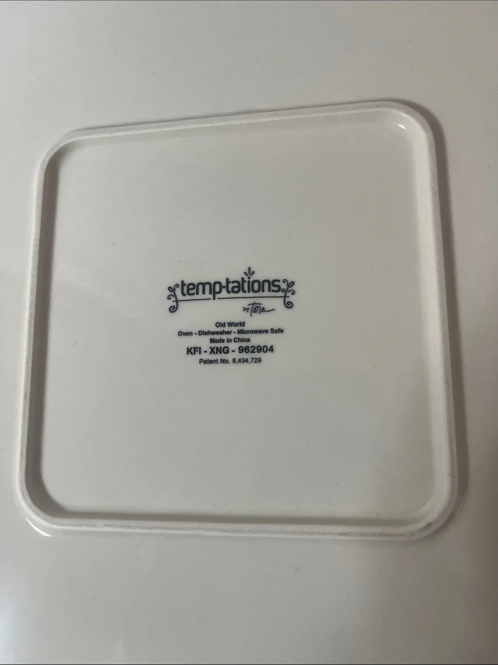 Temptations Temp-Tations Old World Floral Ceramic Serving Tray kitchen bakeware